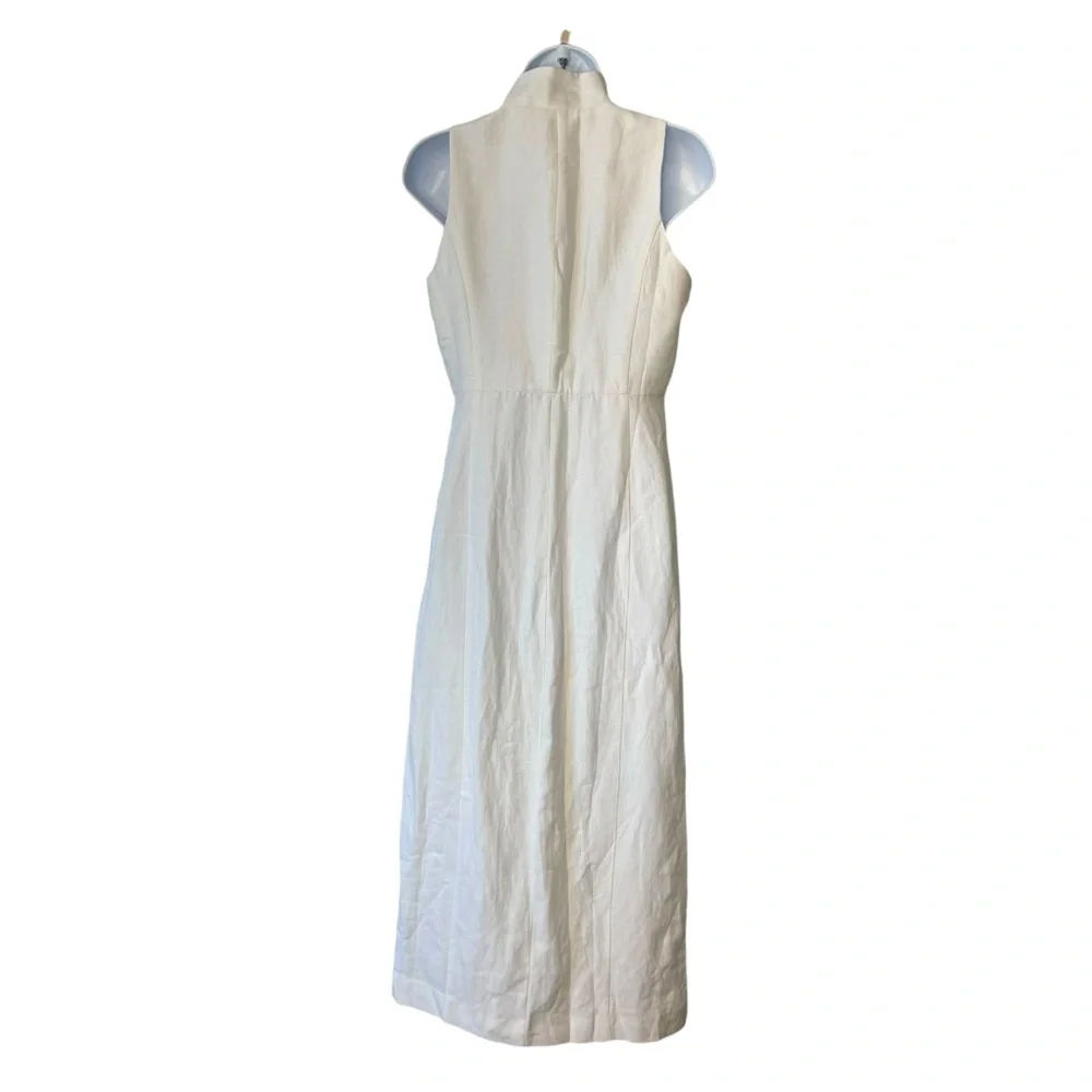 Tuckernuck NEW White Leighton Sleeveless Linen Button Down Midi Dress XS - Picture 5 of 11